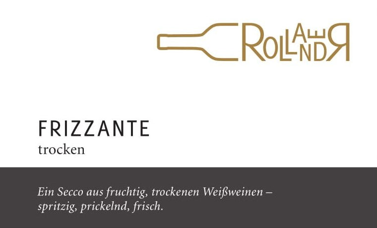 Frizzante Perlwein mit – Kohlensäure Rollanderhof zugesetzter Weingut